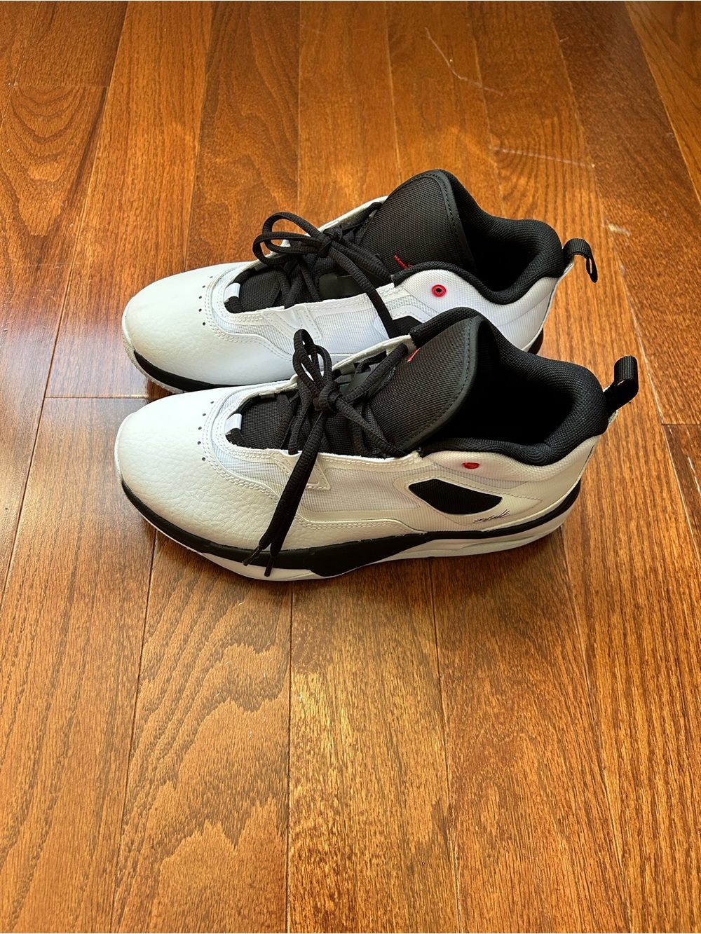 Kids White and Black Nike Jordan Sneakers
